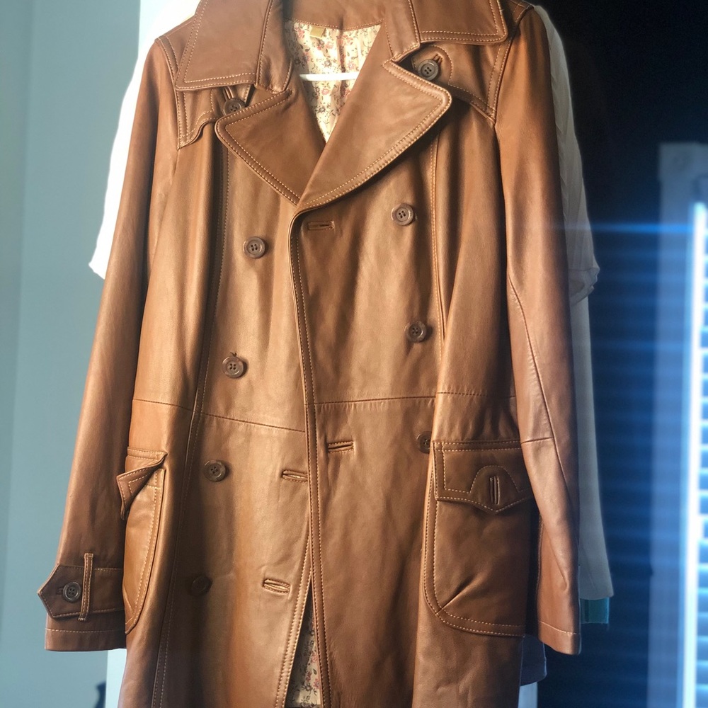 Like new soft leather coat